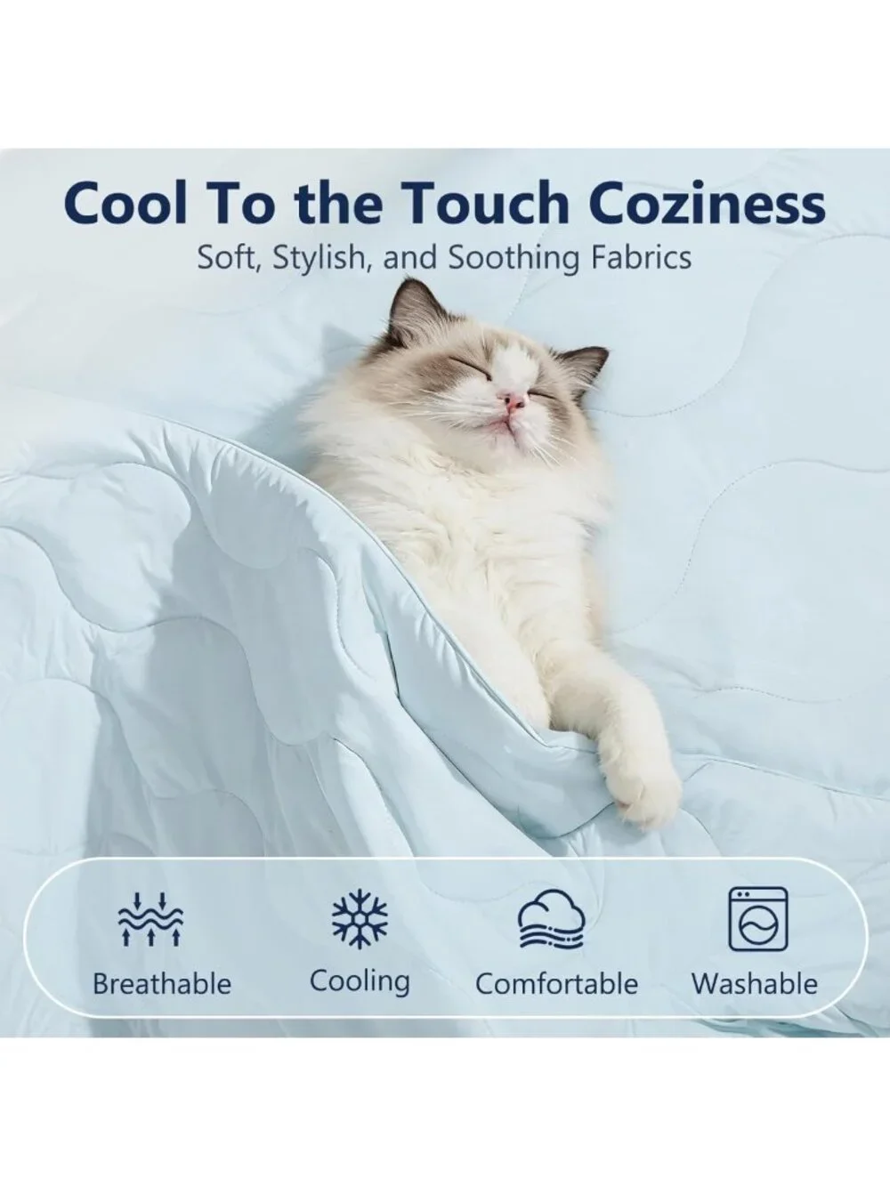Breathable Dog Cooling Blanket - Dual-Sided, Lightweight Pet Throw for Summer